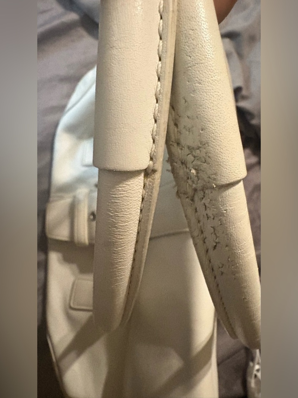Coach White Leather Soho Shoulder Bag with Silver Buckle - Picture 5 of 9